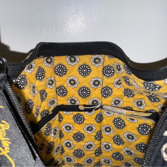 Vera Bradley Handbag Yellow Bird Print 11” Shoulder Bag Purse Crossbody - Picture 10 of 10
